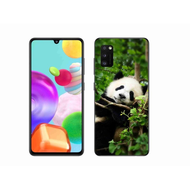 Gélový kryt mmCase na mobil Samsung Galaxy A41 - panda