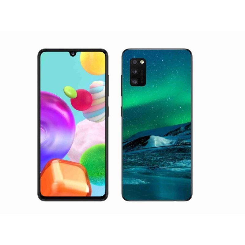 Gélový kryt mmCase na mobil Samsung Galaxy A41 - polárna žiara