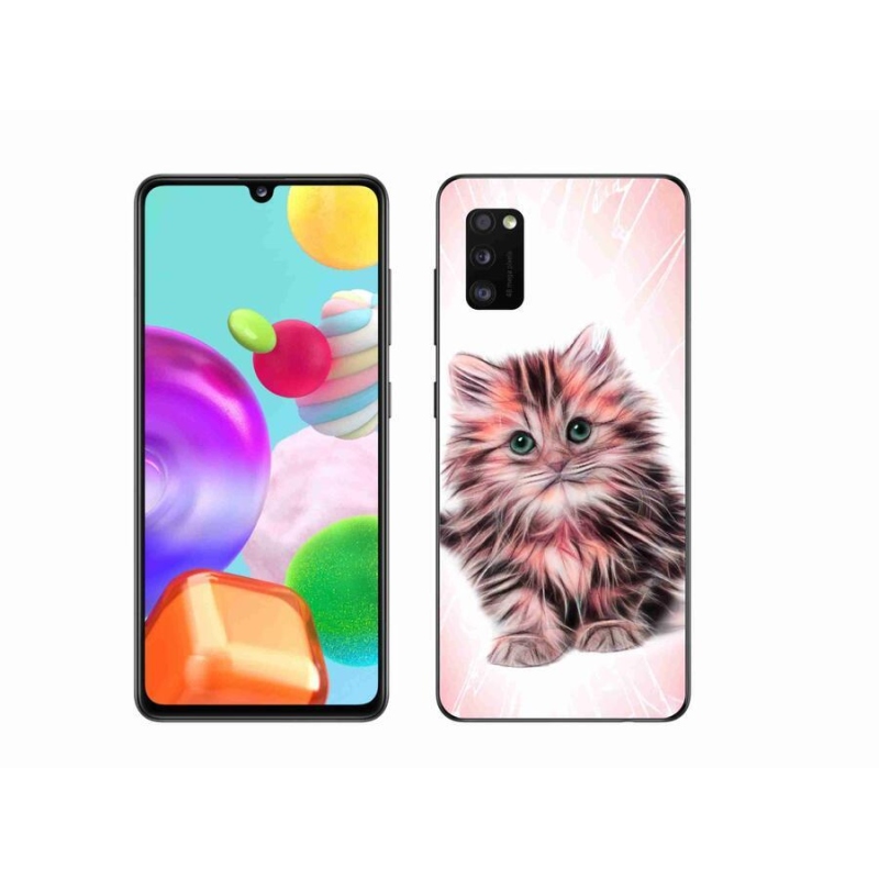 Gélový kryt mmCase na mobil Samsung Galaxy A41 - roztomilé mačiatko