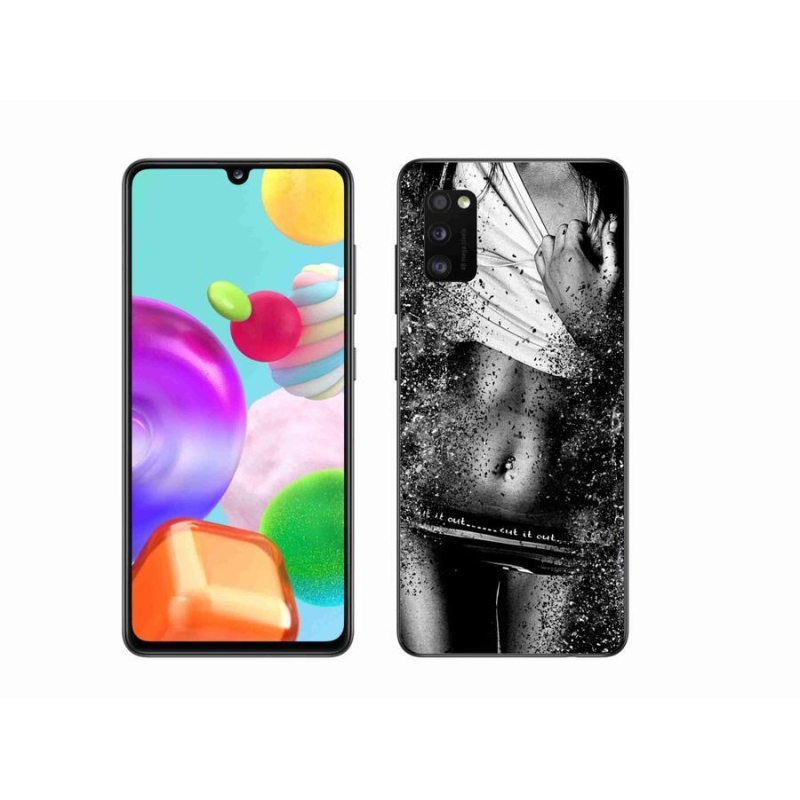 Gélový kryt mmCase na mobil Samsung Galaxy A41 - sexy žena 1