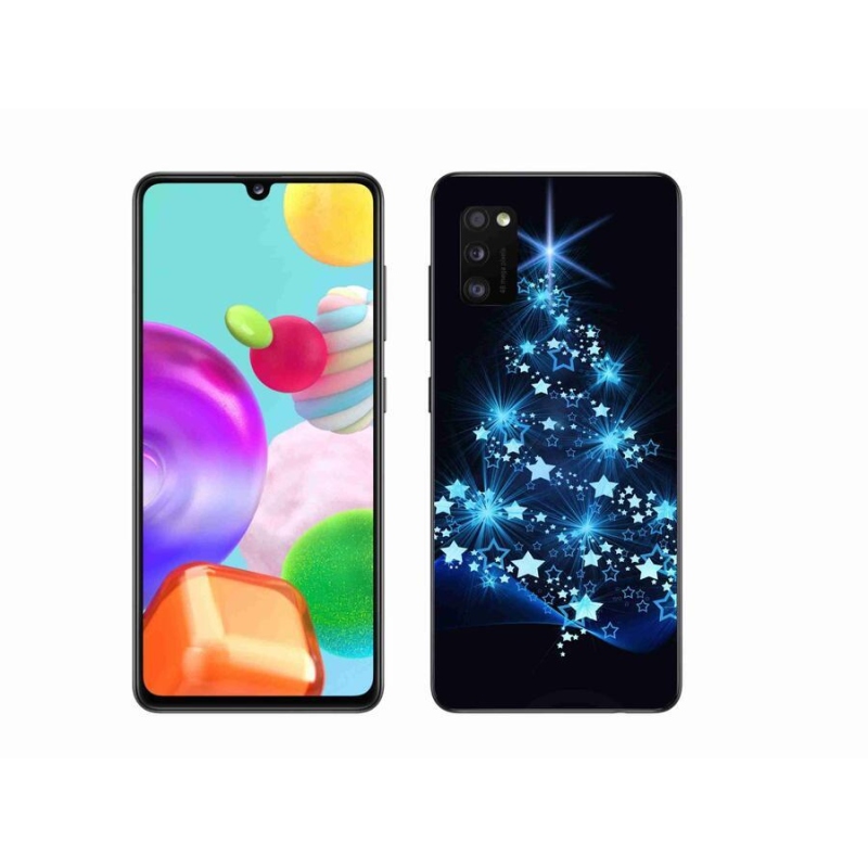 Gélový kryt mmCase na mobil Samsung Galaxy A41 - vianočný stromček