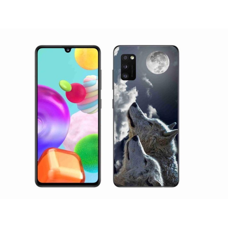 Gélový kryt mmCase na mobil Samsung Galaxy A41 - vlci