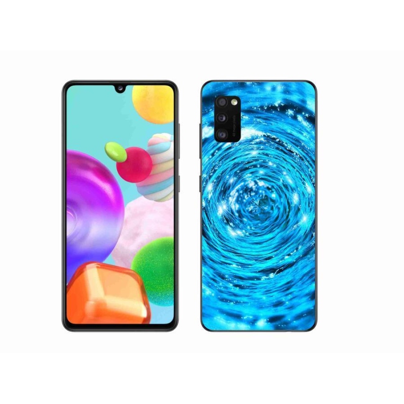 Gélový kryt mmCase na mobil Samsung Galaxy A41 - vodný vír