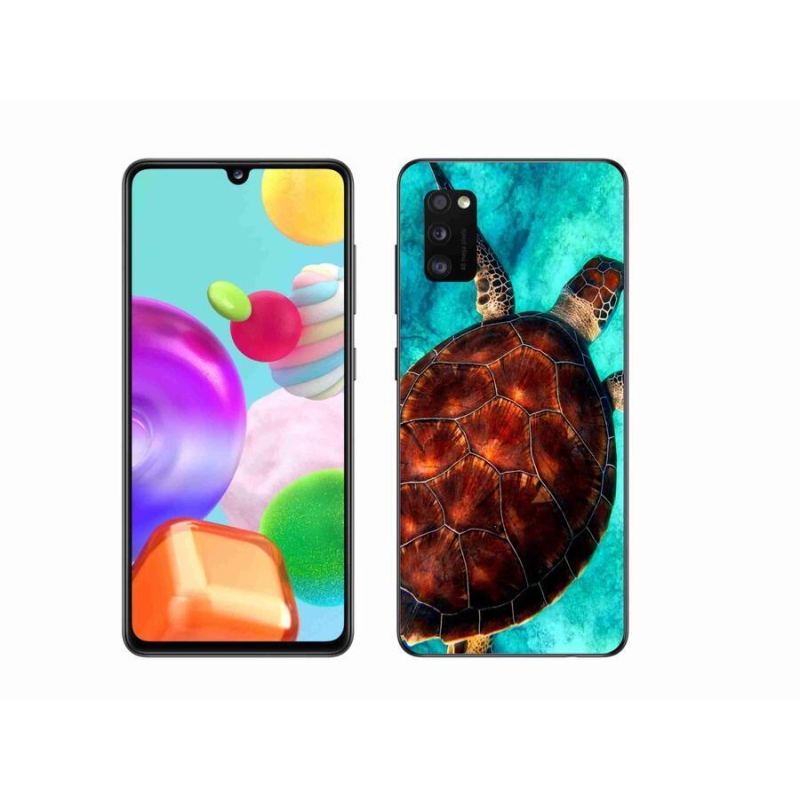 Gélový kryt mmCase na mobil Samsung Galaxy A41 - korytnačka