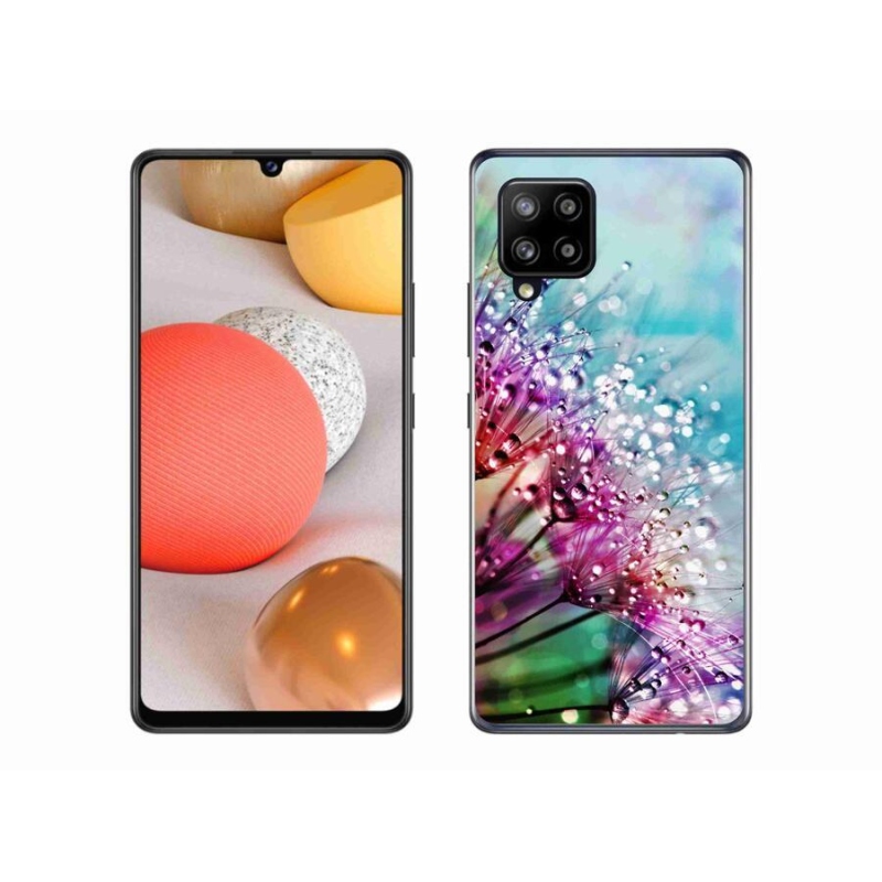 Gélový kryt mmCase na mobil Samsung Galaxy A42 5G - farebné kvety