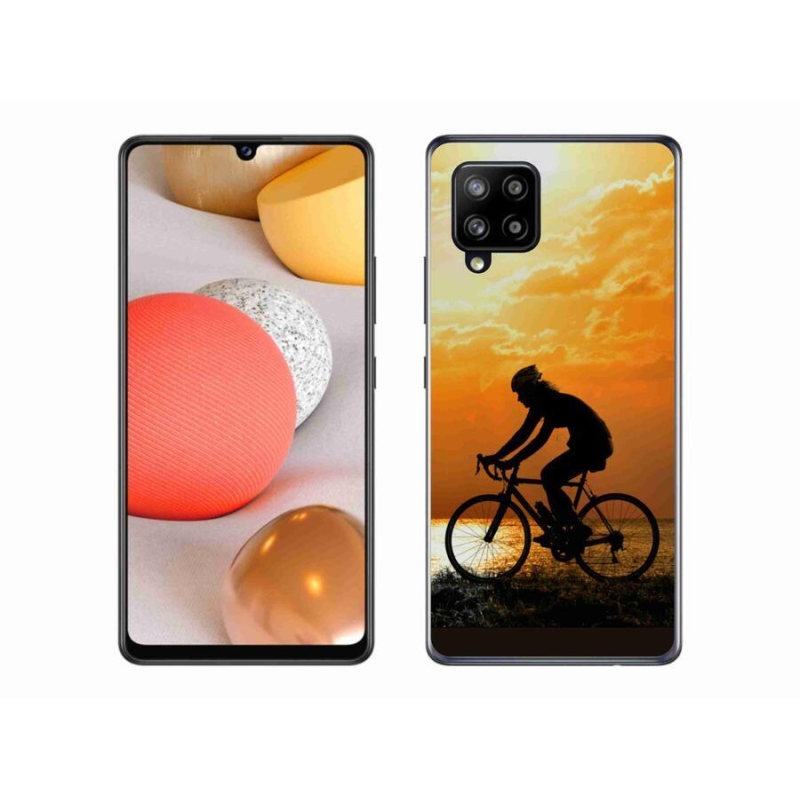 Gélový kryt mmCase na mobil Samsung Galaxy A42 5G - cyklovýlety