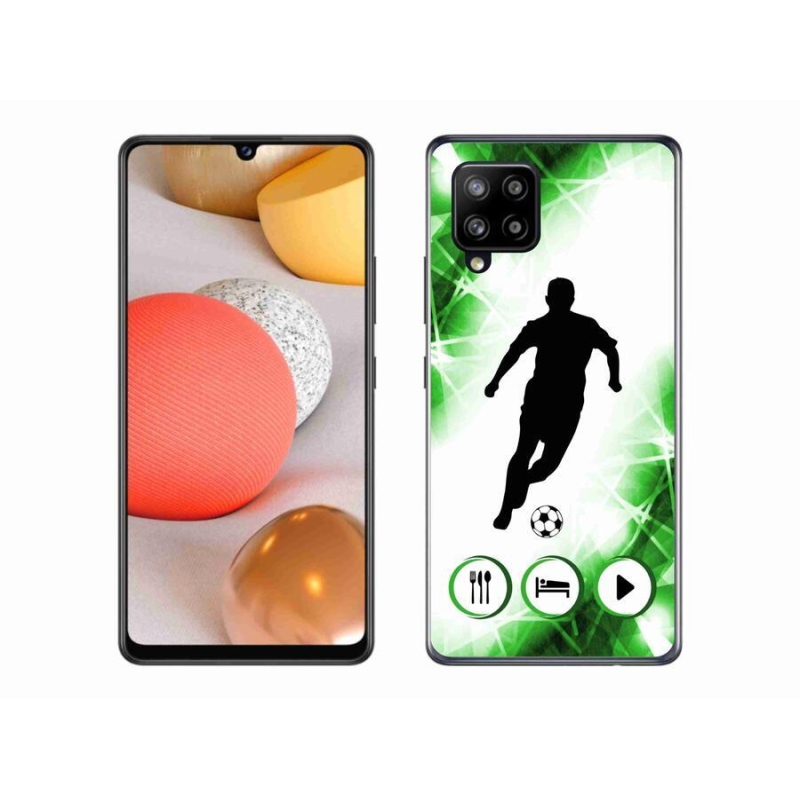 Gélový kryt mmCase na mobil Samsung Galaxy A42 5G - futbalista