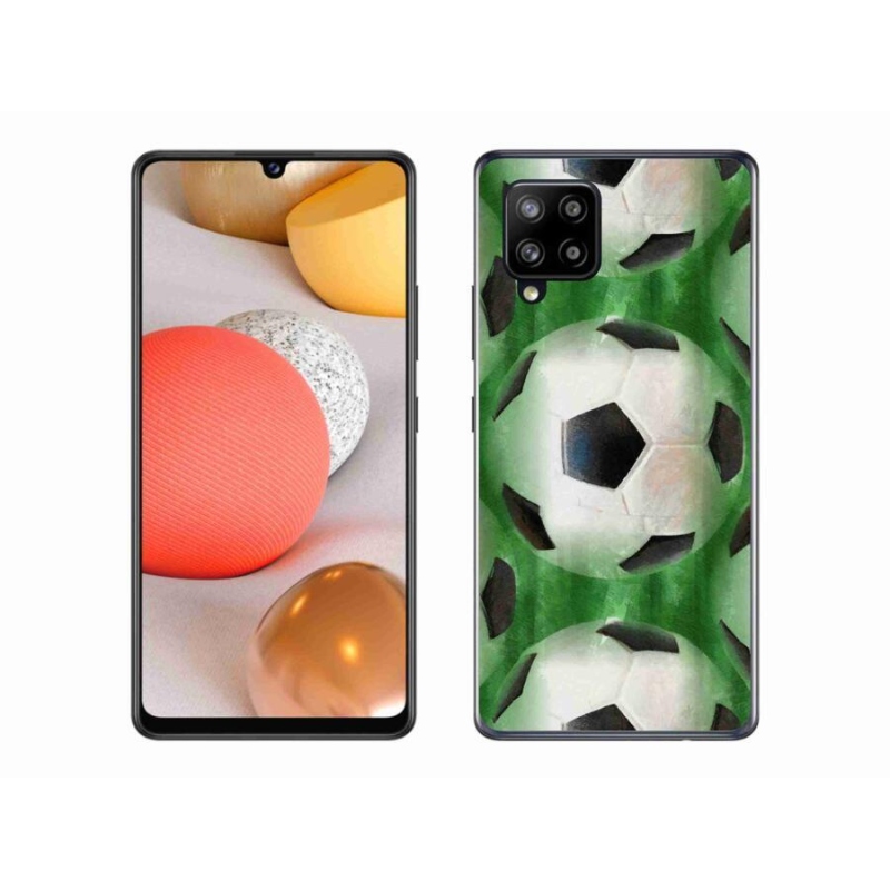 Gélový kryt mmCase na mobil Samsung Galaxy A42 5G - futbalová lopta