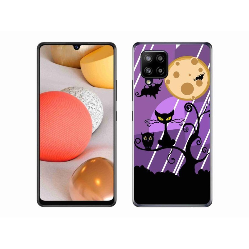 Gélový kryt mmCase na mobil Samsung Galaxy A42 5G - halloween