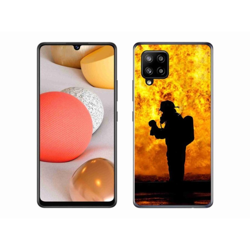 Gélový kryt mmCase na mobil Samsung Galaxy A42 5G - hasič