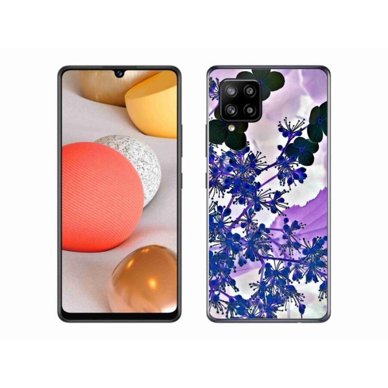 Gélový kryt mmCase na mobil Samsung Galaxy A42 5G - kvet hortenzie