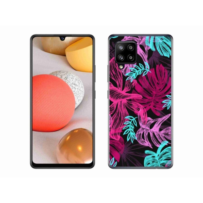 Gélový kryt mmCase na mobil Samsung Galaxy A42 5G - kvety 1