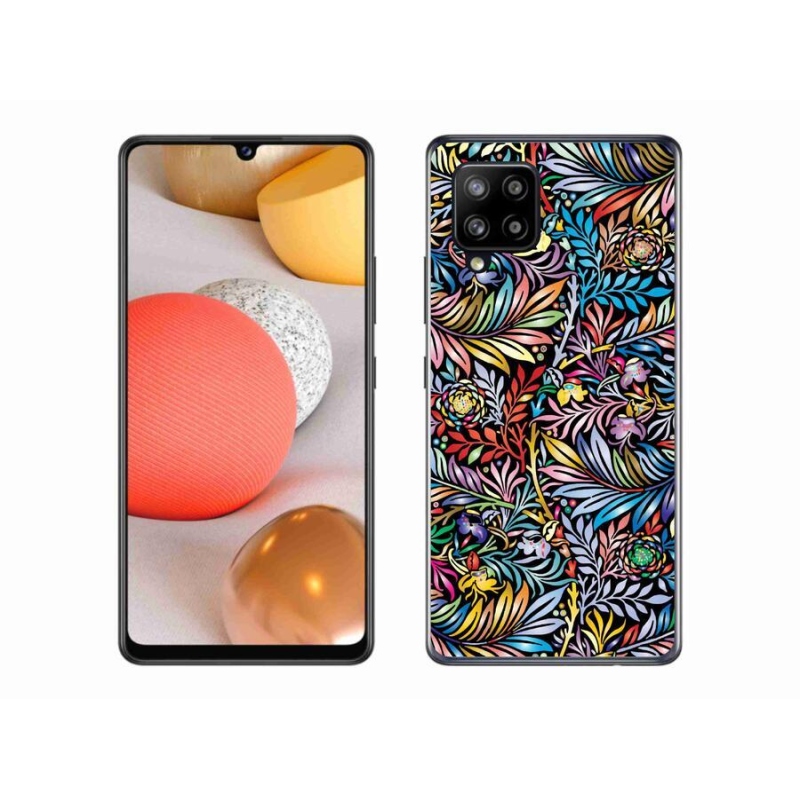 Gélový kryt mmCase na mobil Samsung Galaxy A42 5G - kvety 5