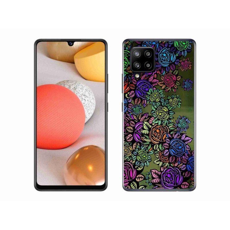 Gélový kryt mmCase na mobil Samsung Galaxy A42 5G - kvety 6