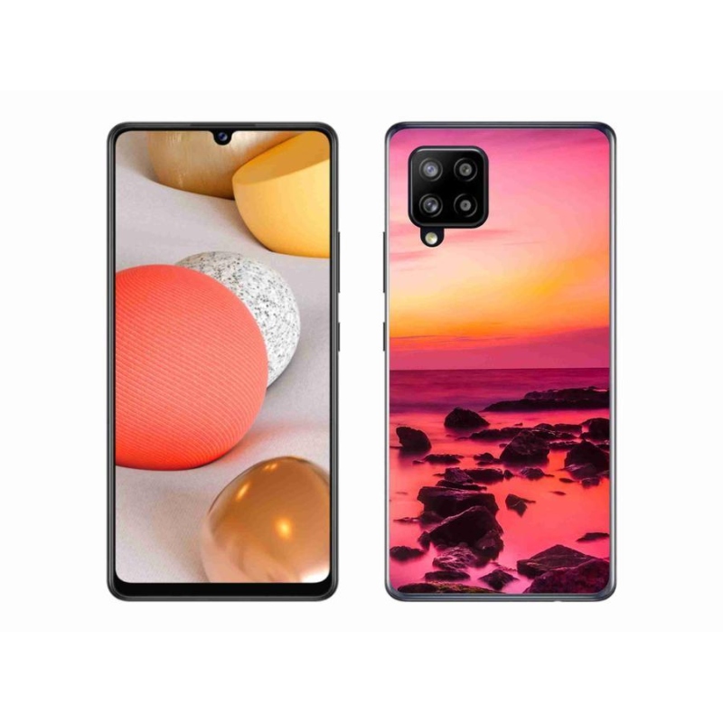 Gélový kryt mmCase na mobil Samsung Galaxy A42 5G - more a žiara