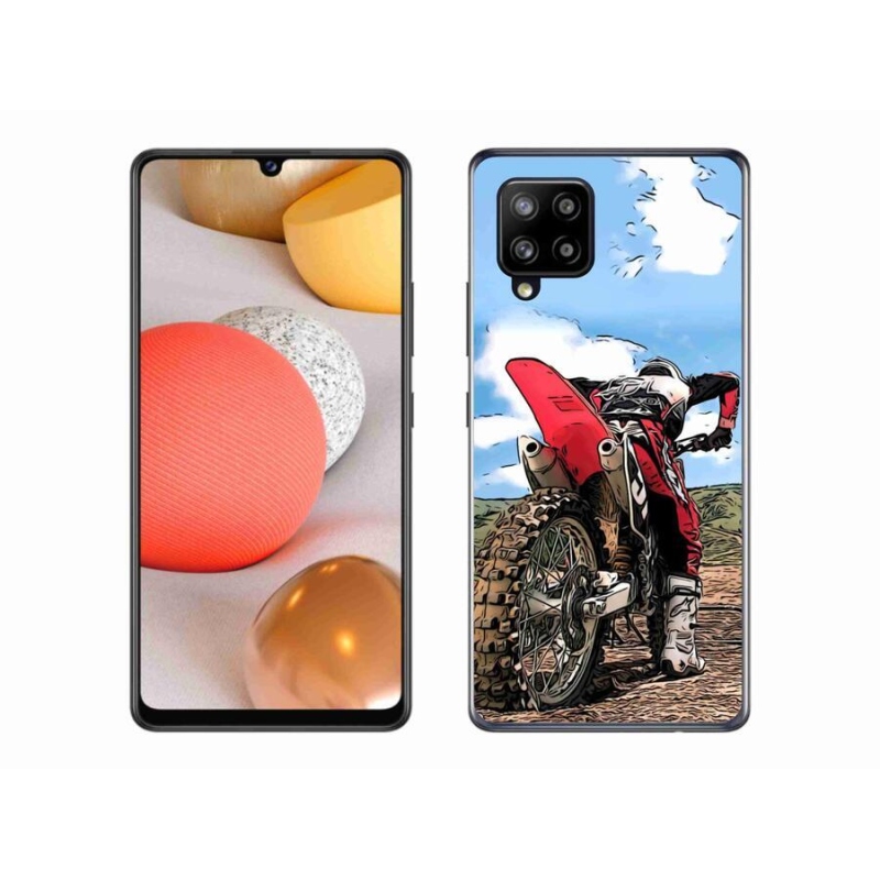 Gélový kryt mmCase na mobil Samsung Galaxy A42 5G - moto