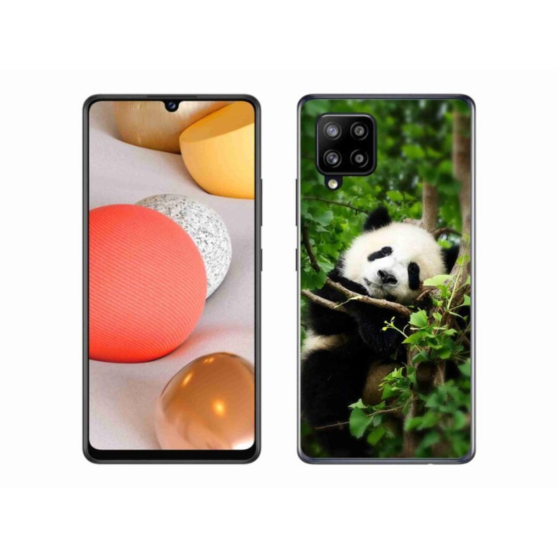 Gélový kryt mmCase na mobil Samsung Galaxy A42 5G - panda