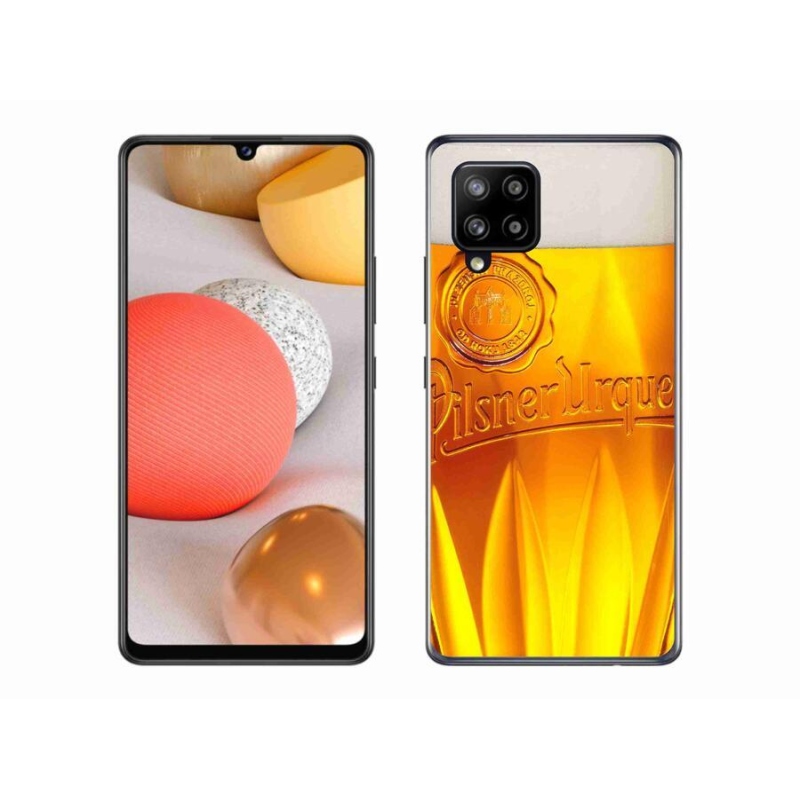 Gélový kryt mmCase na mobil Samsung Galaxy A42 5G - pivo