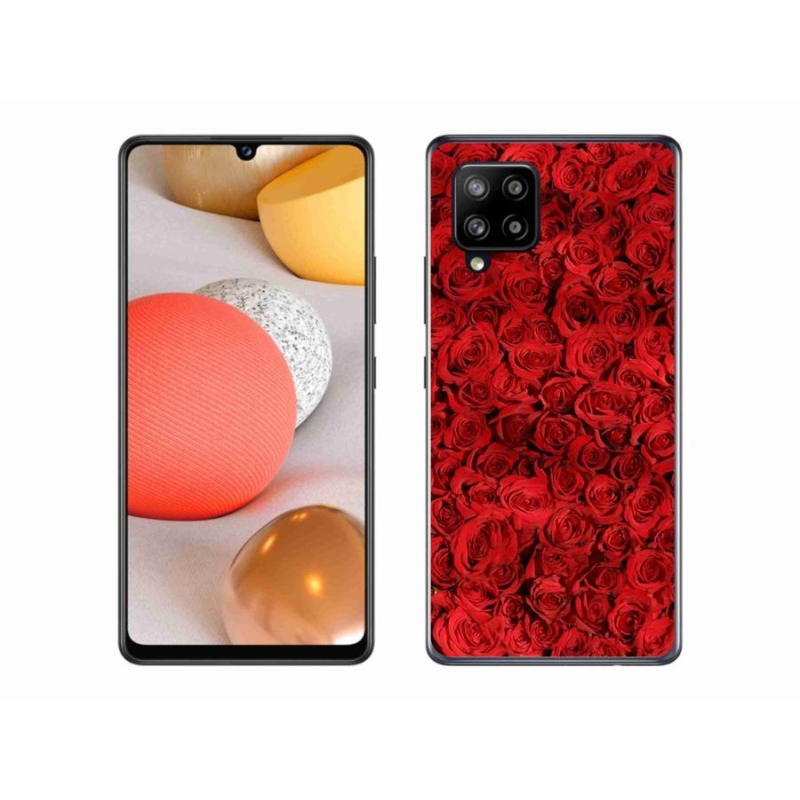 Gélový kryt mmCase na mobil Samsung Galaxy A42 5G - ruža