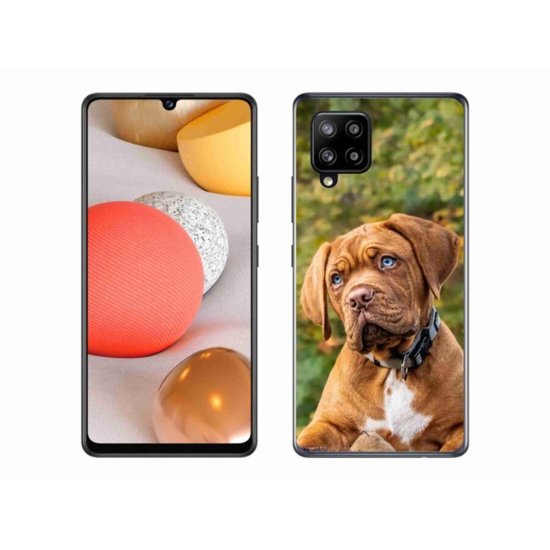 Gélový kryt mmCase na mobil Samsung Galaxy A42 5G - šteniatko