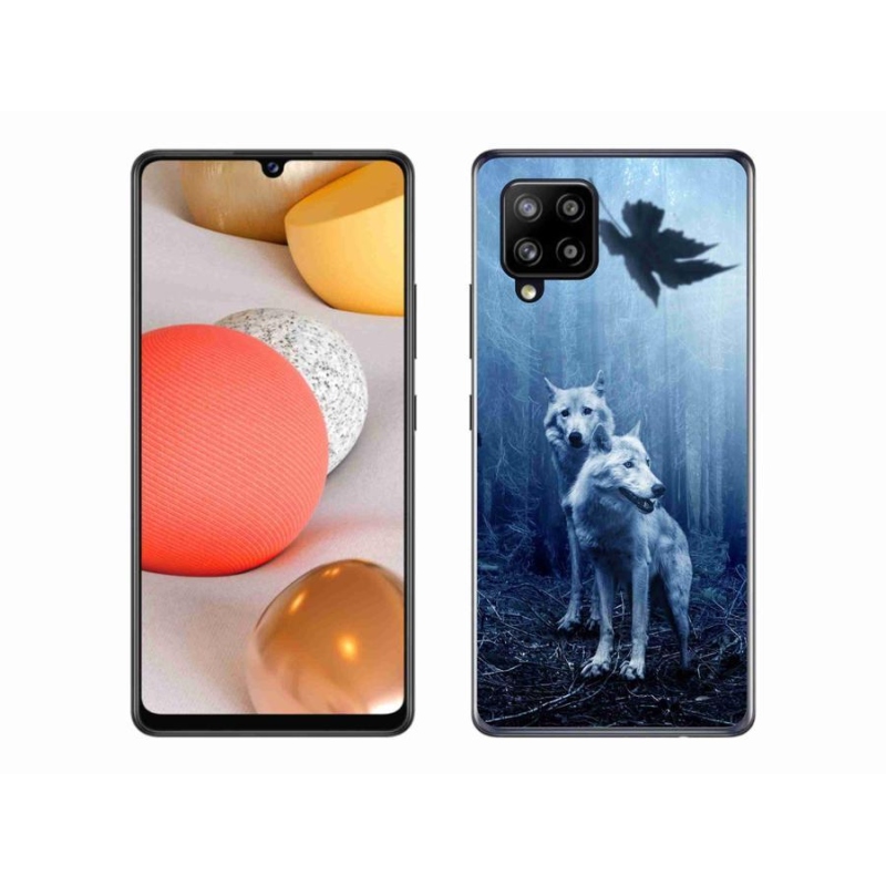 Gélový kryt mmCase na mobil Samsung Galaxy A42 5G - vlci v lese