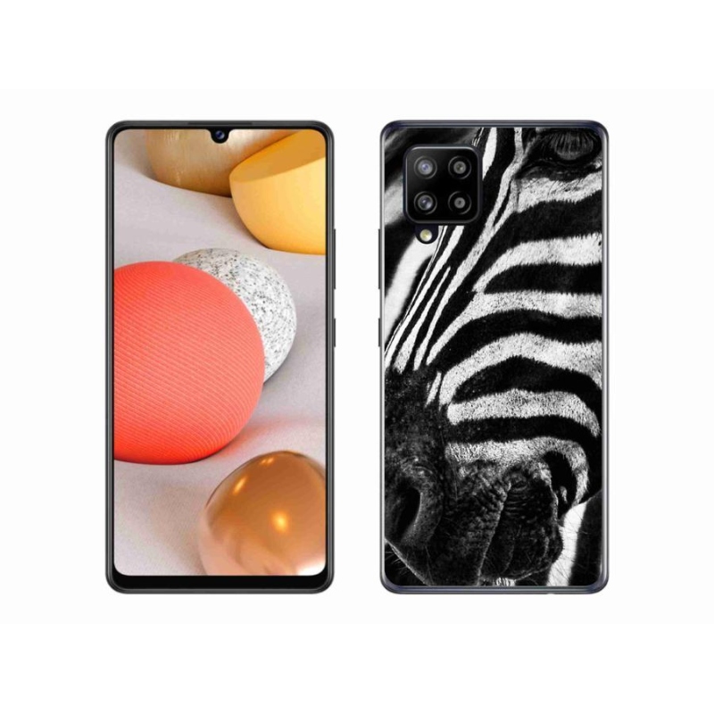 Gélový kryt mmCase na mobil Samsung Galaxy A42 5G - zebra