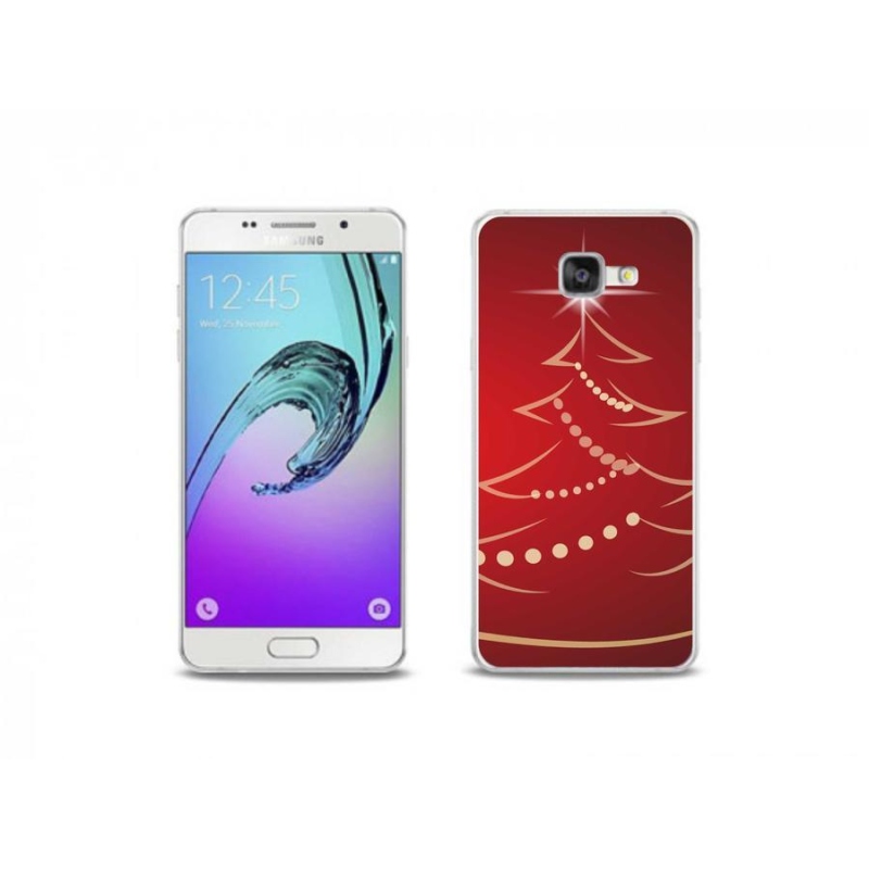 Gélový kryt mmCase na mobil Samsung Galaxy A5 (2016) - kreslený vianočný stromček