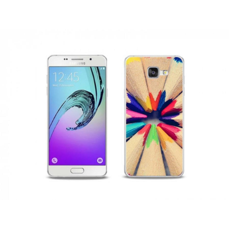 Gélový kryt mmCase na mobil Samsung Galaxy A5 (2016) - pastelky