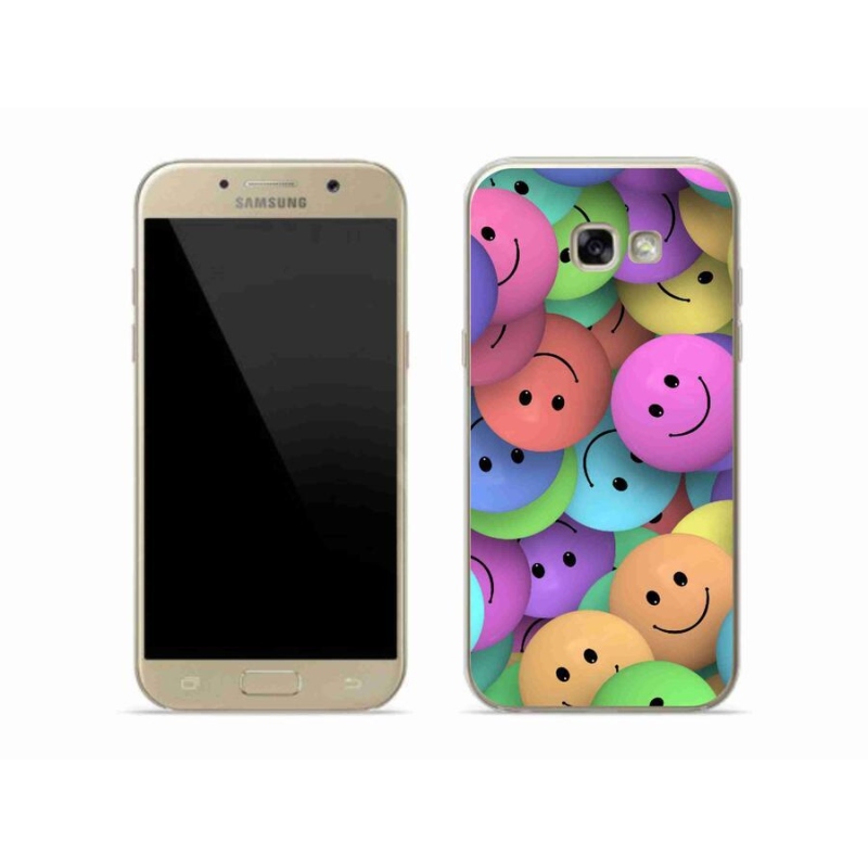 Gélový kryt mmCase na mobil Samsung Galaxy A5 (2017) - farební smajlíci