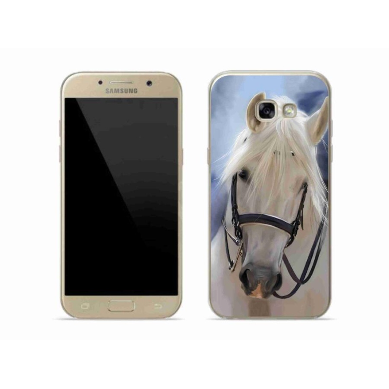 Gélový kryt mmCase na mobil Samsung Galaxy A5 (2017) - biely kôň