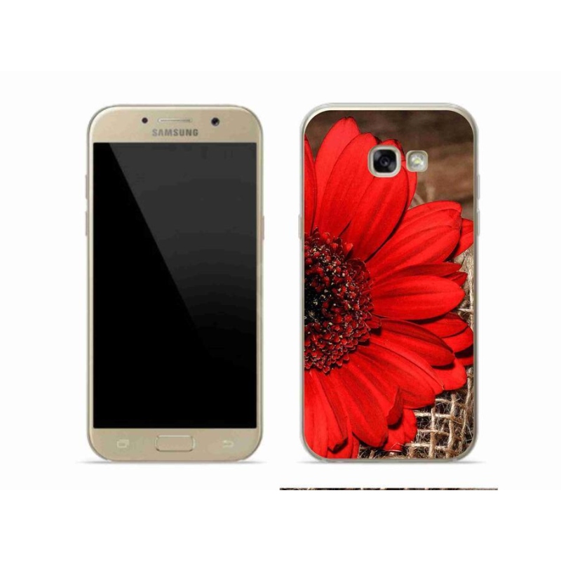 Gélový kryt mmCase na mobil Samsung Galaxy A5 (2017) - gerbera