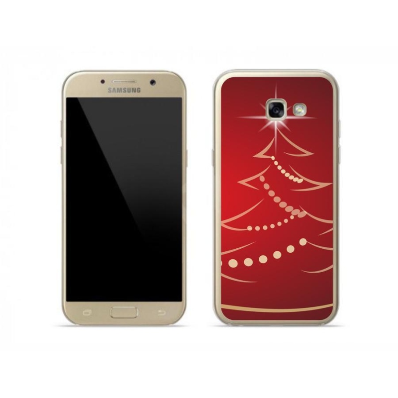 Gélový kryt mmCase na mobil Samsung Galaxy A5 (2017) - kreslený vianočný stromček