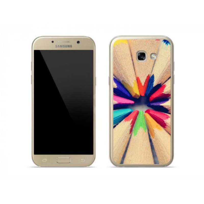 Gélový kryt mmCase na mobil Samsung Galaxy A5 (2017) - pastelky