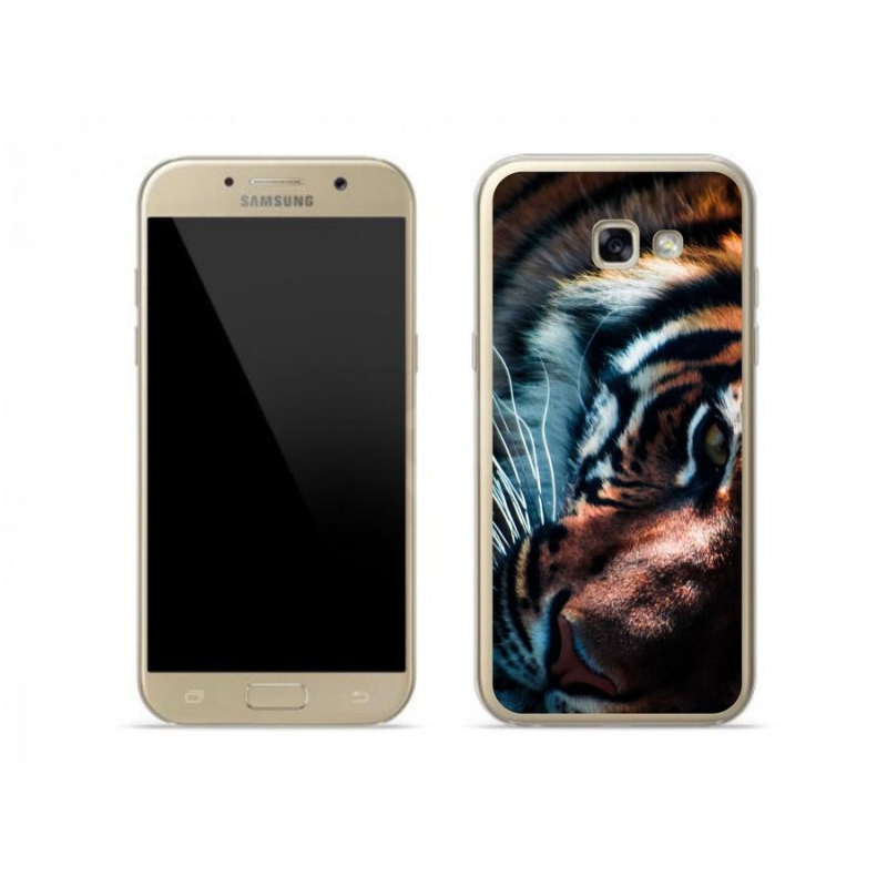 Gélový kryt mmCase na mobil Samsung Galaxy A5 (2017) - tigrie pohľad