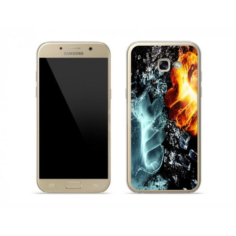 Gélový kryt mmCase na mobil Samsung Galaxy A5 (2017) - voda a oheň
