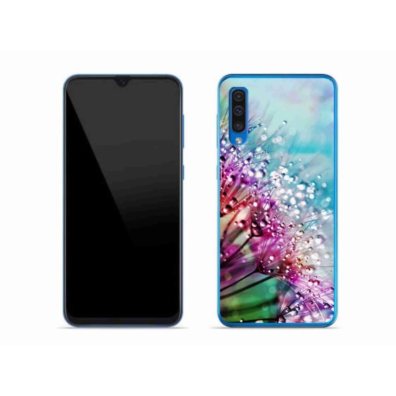 Gélový kryt mmCase na mobil Samsung Galaxy A50 - farebné kvety