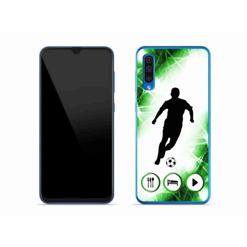 Gélový kryt mmCase na mobil Samsung Galaxy A50 - futbalista