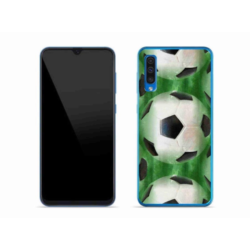 Gélový kryt mmCase na mobil Samsung Galaxy A50 - futbalová lopta