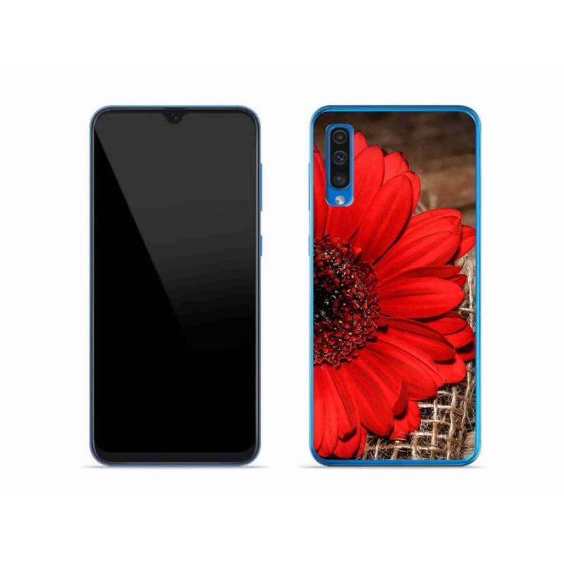 Gélový kryt mmCase na mobil Samsung Galaxy A50 - gerbera