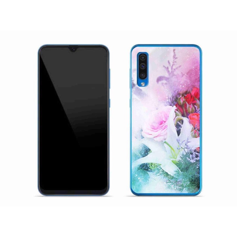 Gélový kryt mmCase na mobil Samsung Galaxy A50 - kvety 4