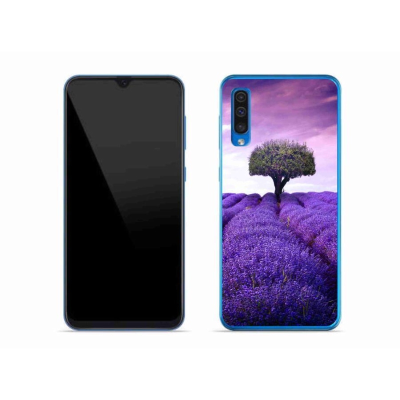 Gélový kryt mmCase na mobil Samsung Galaxy A50 - levanduľová lúka