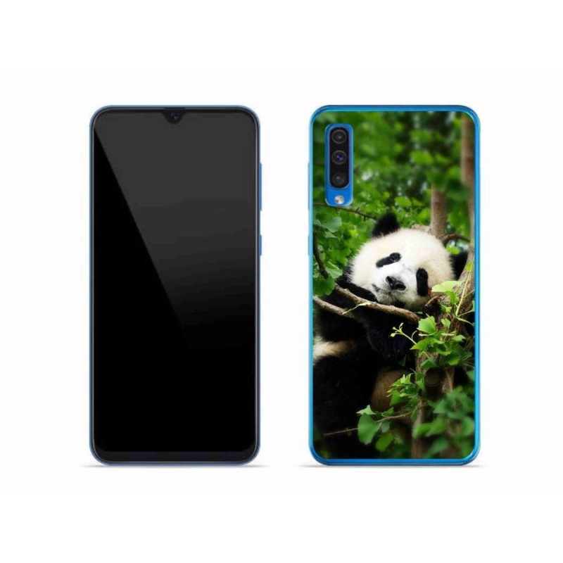 Gélový kryt mmCase na mobil Samsung Galaxy A50 - panda