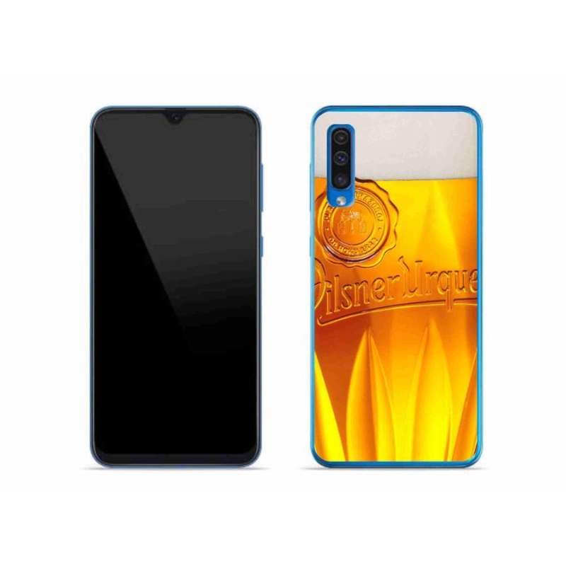 Gélový kryt mmCase na mobil Samsung Galaxy A50 - pivo