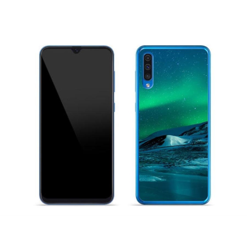 Gélový kryt mmCase na mobil Samsung Galaxy A50 - polárna žiara