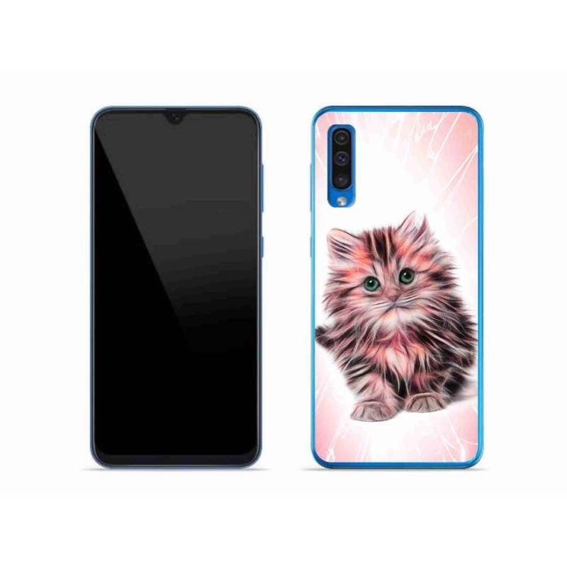 Gélový kryt mmCase na mobil Samsung Galaxy A50 - roztomilé mačiatko