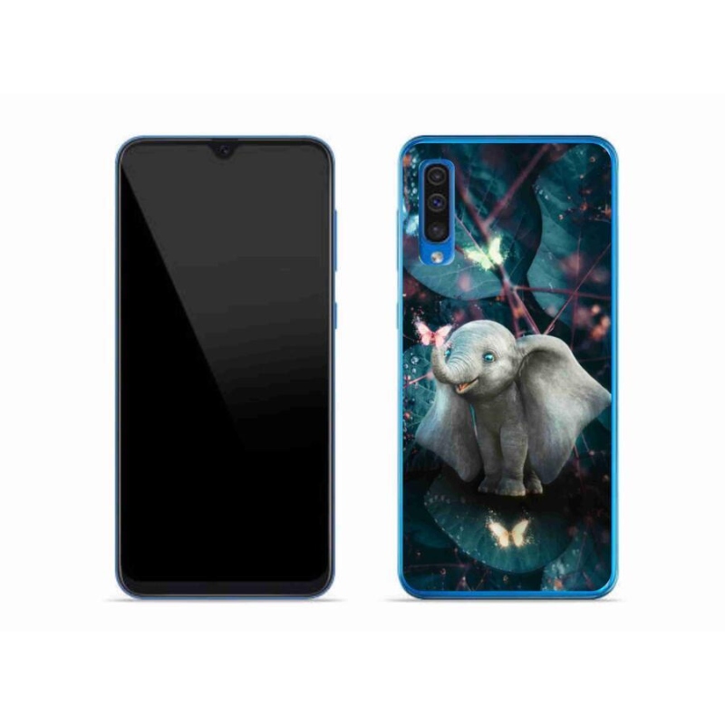 Gélový kryt mmCase na mobil Samsung Galaxy A50 - roztomilý slon