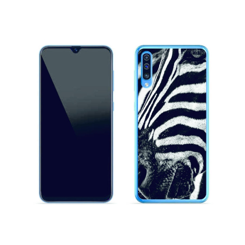 Gélový kryt mmCase na mobil Samsung Galaxy A50 - zebra