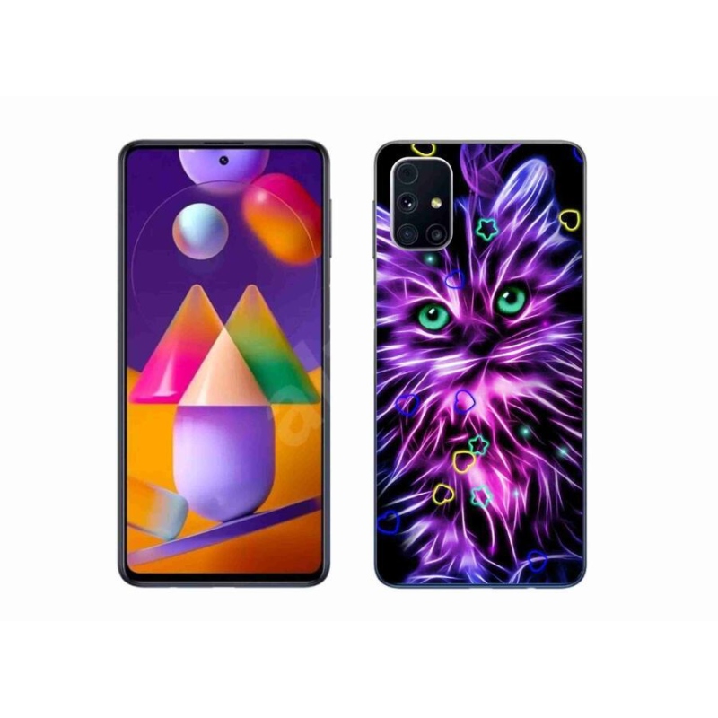 Gélový kryt mmCase na mobil Samsung Galaxy A51 5G - abstraktná mačka