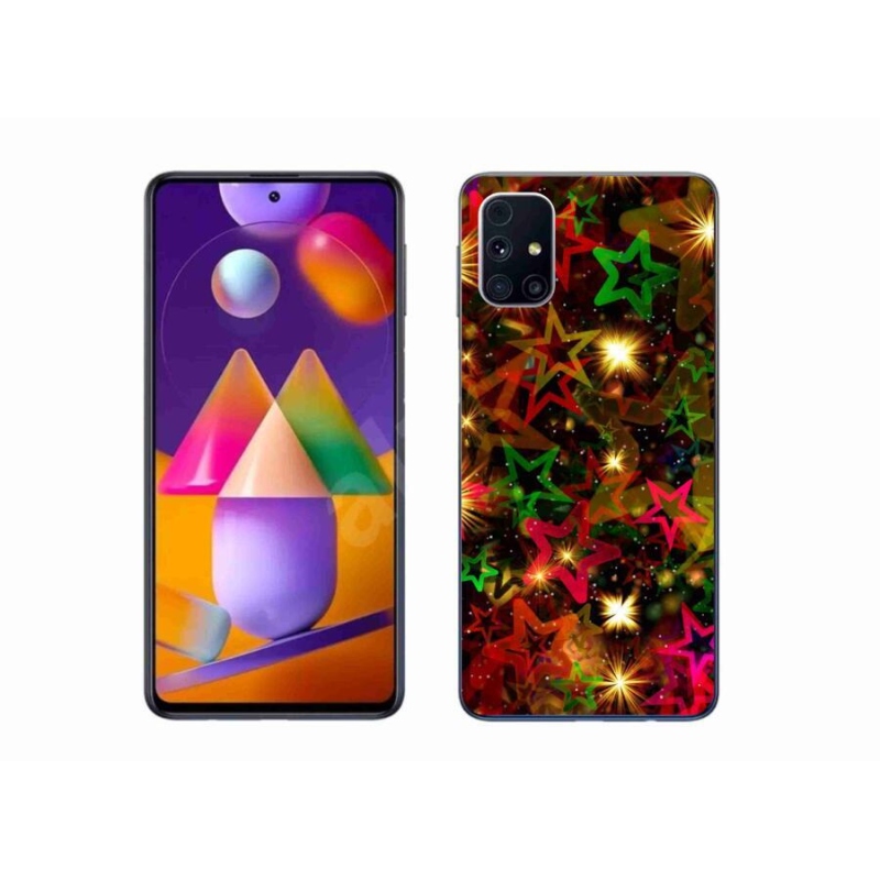 Gélový kryt mmCase na mobil Samsung Galaxy A51 5G - farebné hviezdičky