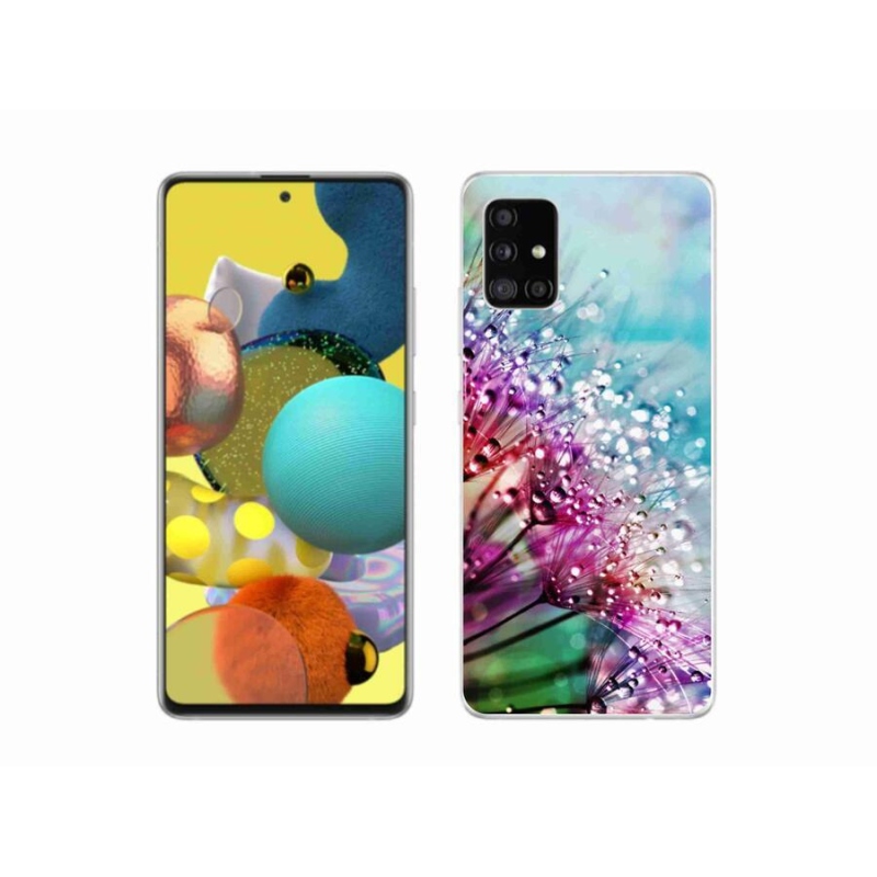 Gélový kryt mmCase na mobil Samsung Galaxy A51 5G - farebné kvety